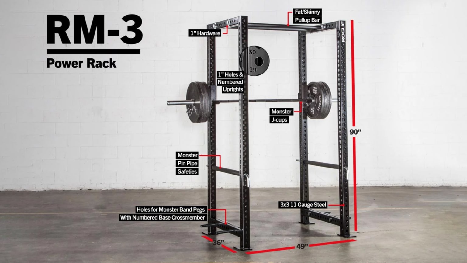 Rogue RM 3 Fortis Rack Rogue Fitness